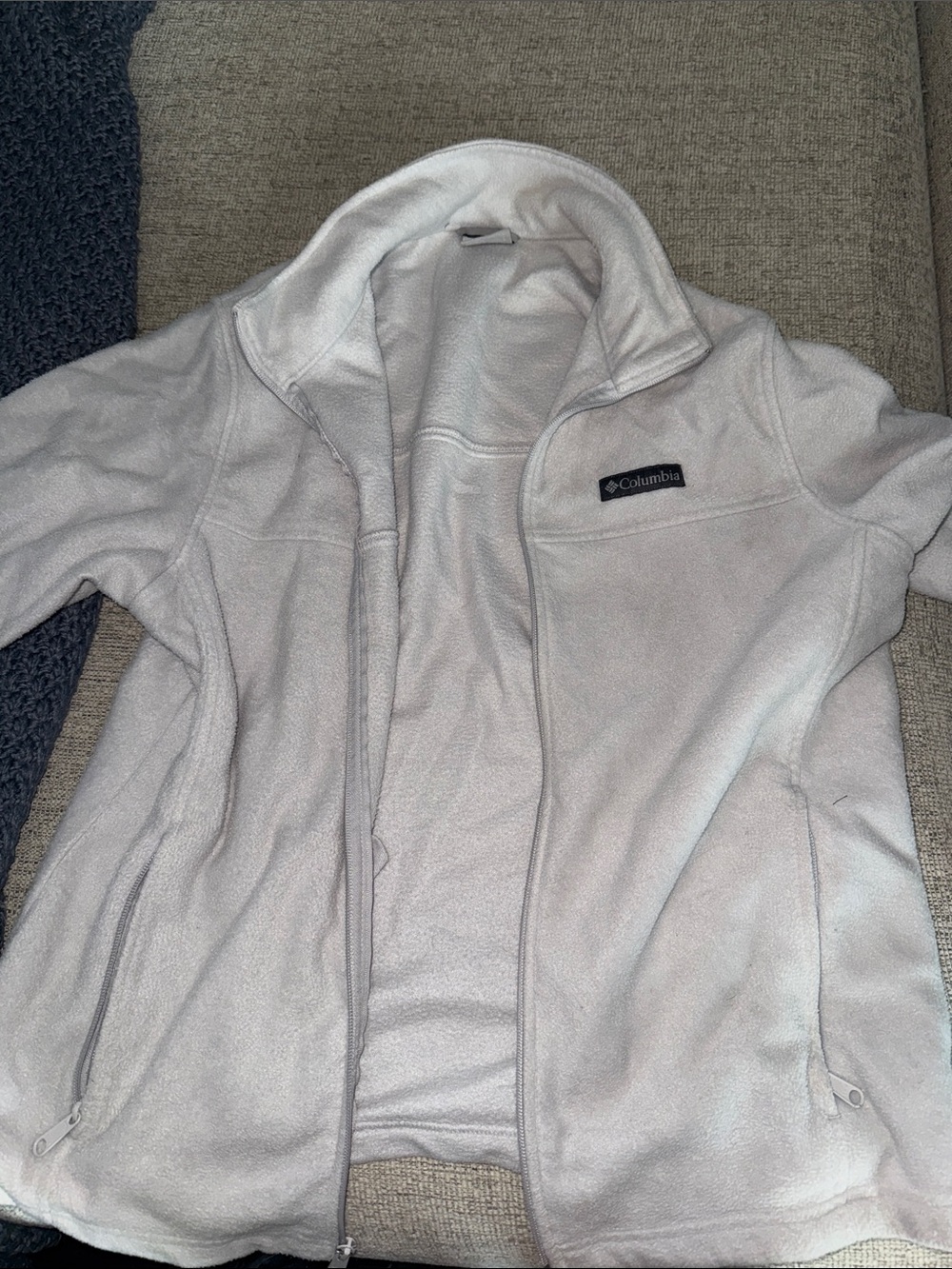 Columbia Women's off white Teddy Fleece Jacket size large
